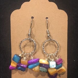 Multi-Color Stone Earrings